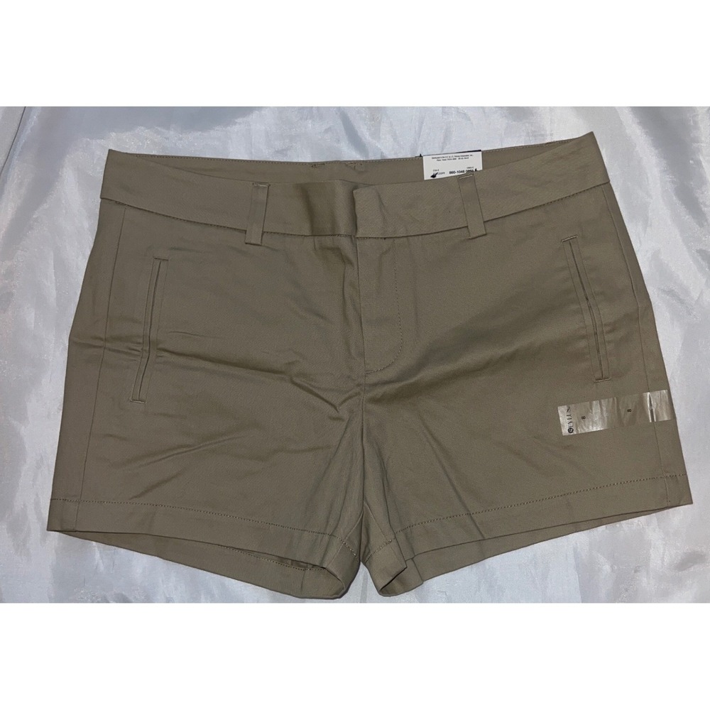 NWT Stylus Khaki Biscotti shorts size 8 2059